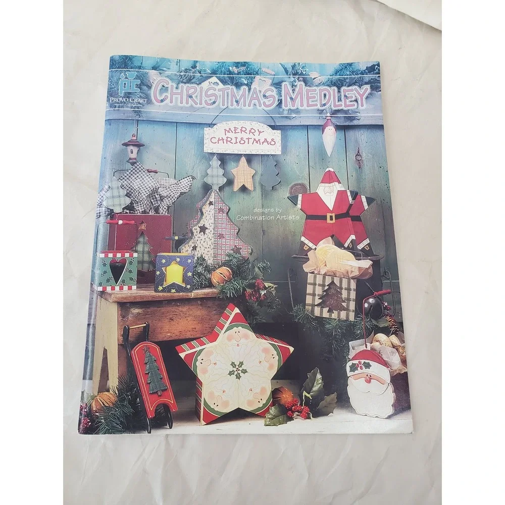 Provo Craft Christmas Medley Pattern Book Marie Cole Wood Craft Designs 40-6219
